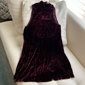 Wilfred womens deep burgundy velvet dress size medium BNWT